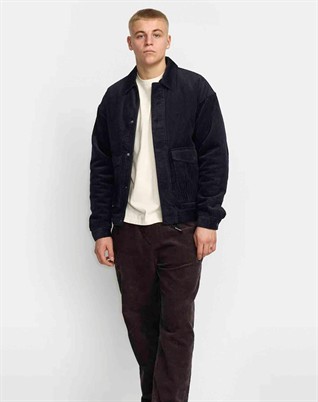 Padded Corduroy Jacke - Dark Navy